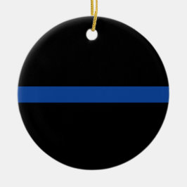 Geschenk der Polizei in Thin Blue Line Keramik Ornament