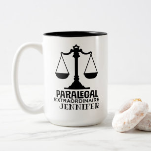 Geschenk der Rechtsanwaltskanzlei Zweifarbige Tasse