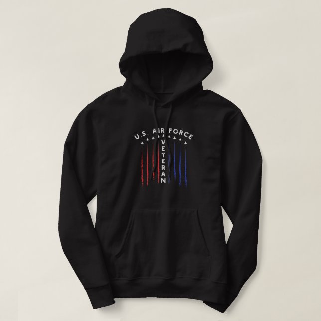 Geschenk der U.S. Military Air Force für Proud Vet Hoodie (Design vorne)