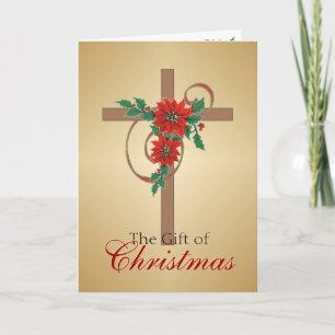 Geschenk der Weihnachtskreuzkarte Feiertagskarte