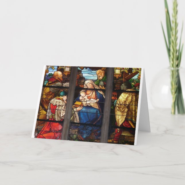 Geschenk der weisen Männer Feiertagskarte (Vorderseite)