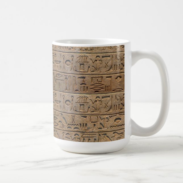 Geschenk des ägyptischen Hieroglyphen-Designers Tasse (Rechts)