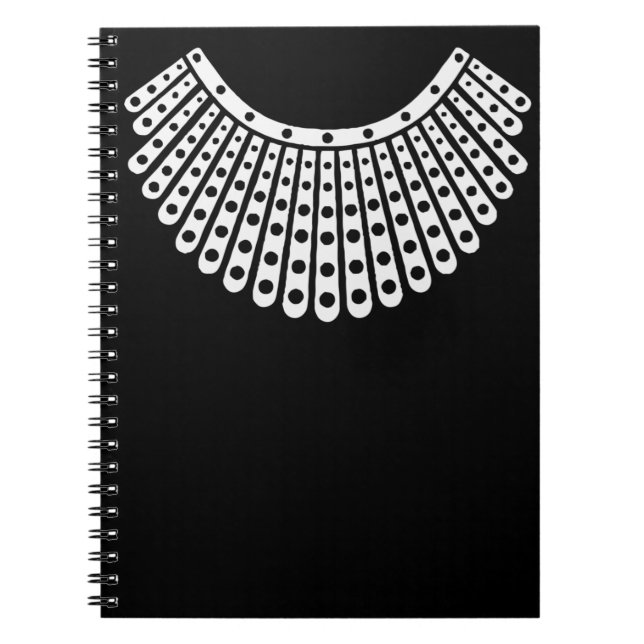 Geschenk des Anwalts, abweichender Kragen RBG Ruth Notizblock (Vorderseite)