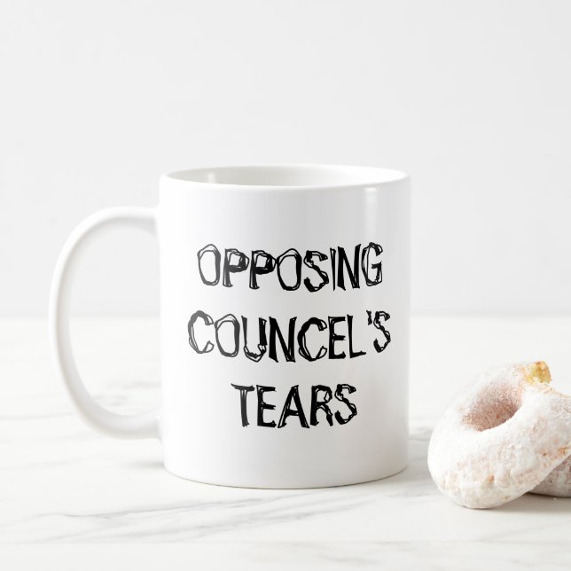 Geschenk des Anwalts gegen die Tear des Councel Kaffeetasse (Mit Donut)