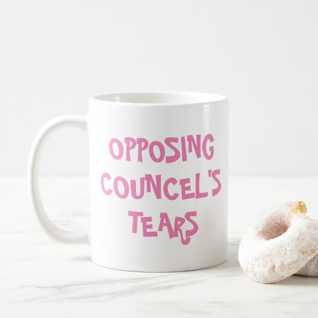 Geschenk des Anwalts gegen die Tear des Councel Kaffeetasse (Mit Donut)