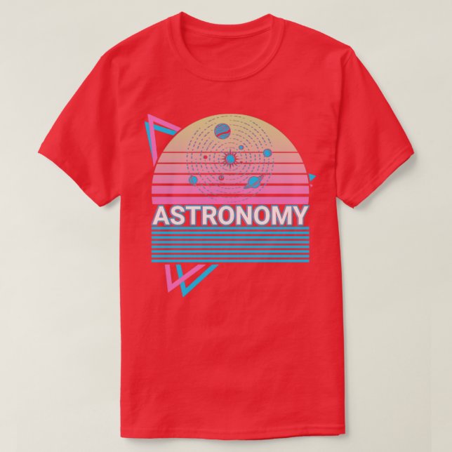 Geschenk des Astronomen Sonnensystems T-Shirt (Design vorne)