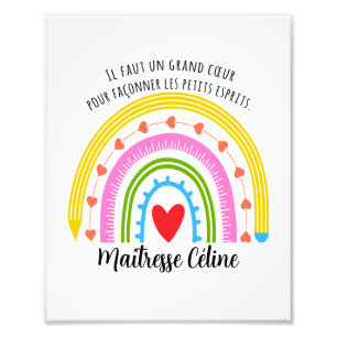 Geschenk des benutzerdefinierten Lehrers, Danke, L Fotodruck