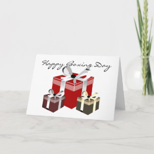 Geschenk des Boxtages Feiertagskarte