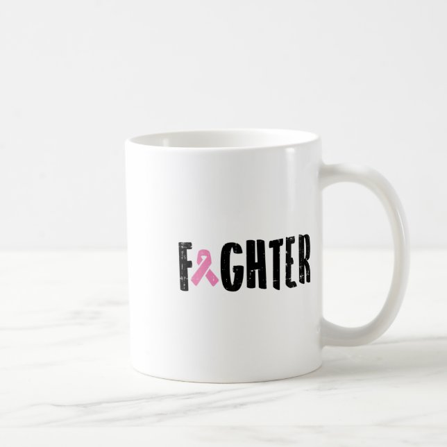 Geschenk des Brustkrebskrebs-Kriegers Kaffeetasse (Rechts)