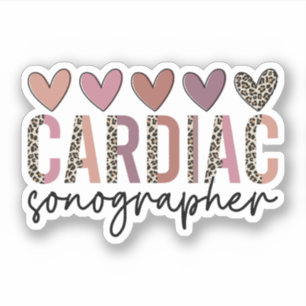 Geschenk des Cardiac-Sonographen, Kardiale Sonogra Aufkleber