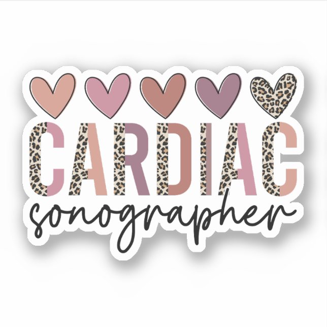 Geschenk des Cardiac-Sonographen, Kardiale Sonogra Aufkleber (Vorderseite)