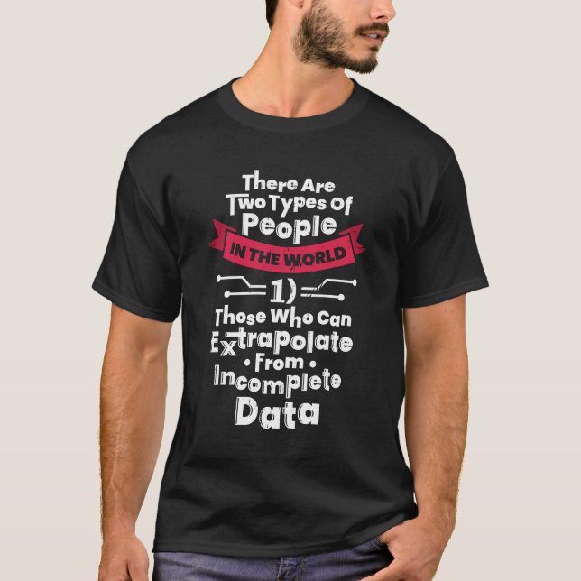 Geschenk des Dateningenieurs Wissenschaft T-Shirt (Vorderseite)