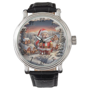 Geschenk des Dorfes am Santa-Berg Armbanduhr