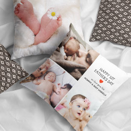 Geschenk des ersten Vaters | Niedliche FotoCollage Kissen