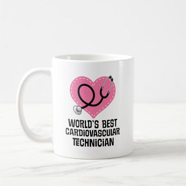 Geschenk des Herz-Kreislauf-Technikers Kaffeetasse (Links)
