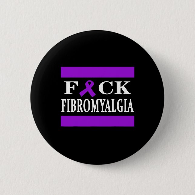Geschenk des Kriegers für Lila Ribbon Button (Vorderseite)