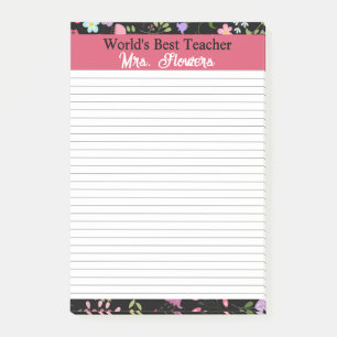 Geschenk des Lehrers für das Beste, was die Welt f Post-it Klebezettel