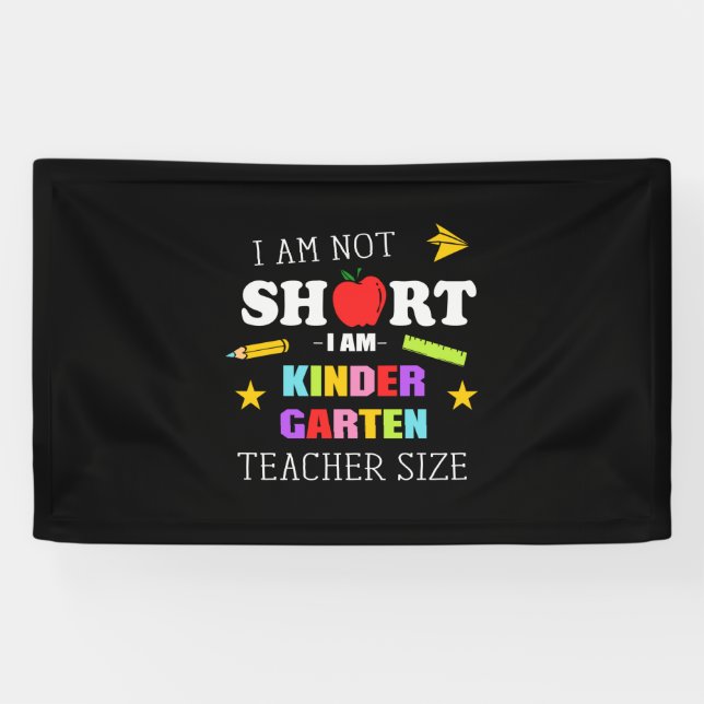 Geschenk des Lehrers Ich bin Kindergarten Lehrerin Banner (Horizontal)