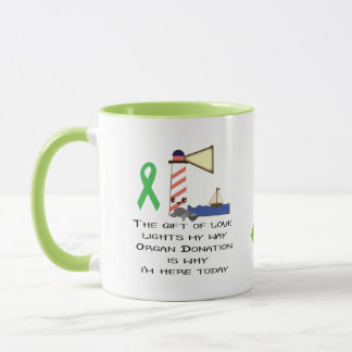 Geschenk des Leuchtturms der Liebe Tasse