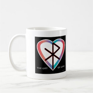 Geschenk des Liebesbindrune Kaffeetasse