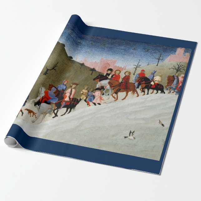 Geschenk des Magi Weihnachtswrapping Paper Geschenkpapier (Ungerollt)