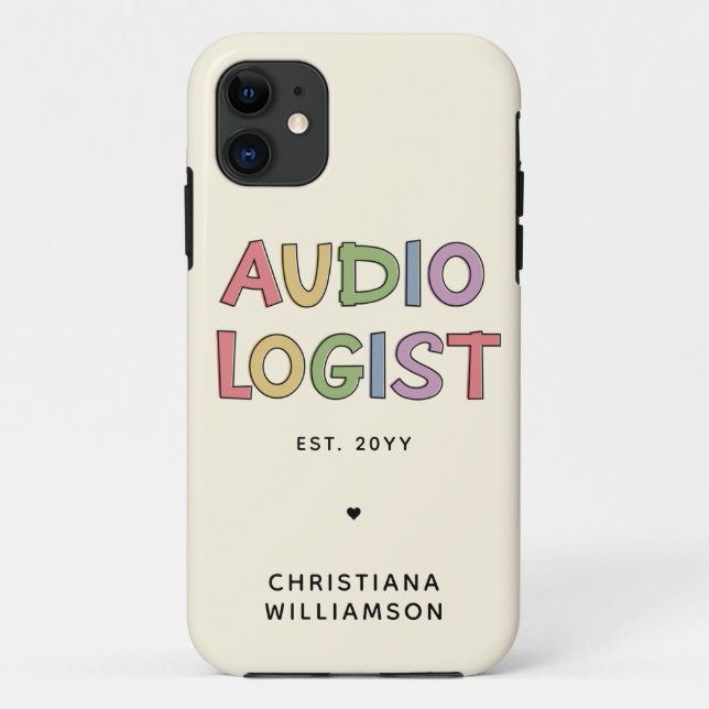 Geschenk des personalisierten Audiologen Audiology Case-Mate iPhone Hülle (Rückseite)