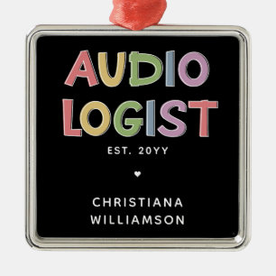 Geschenk des personalisierten Audiologen Audiology Ornament Aus Metall