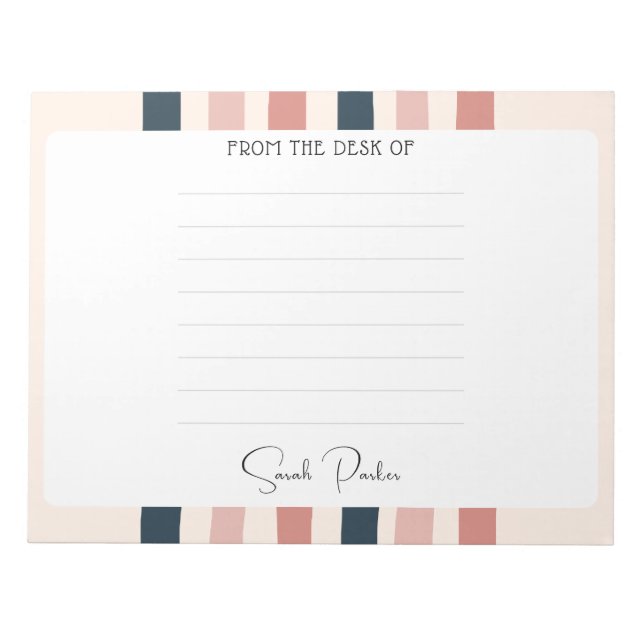 Geschenk des personalisierten Lehrers vom Schreibt Notizblock (Vorderseite)