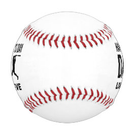 Geschenk des personalisierten Vaters zum Baseball- Baseball