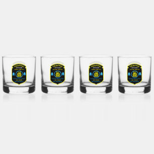 Geschenk des Polizeibeamten für das Ruhestand Whiskyglas