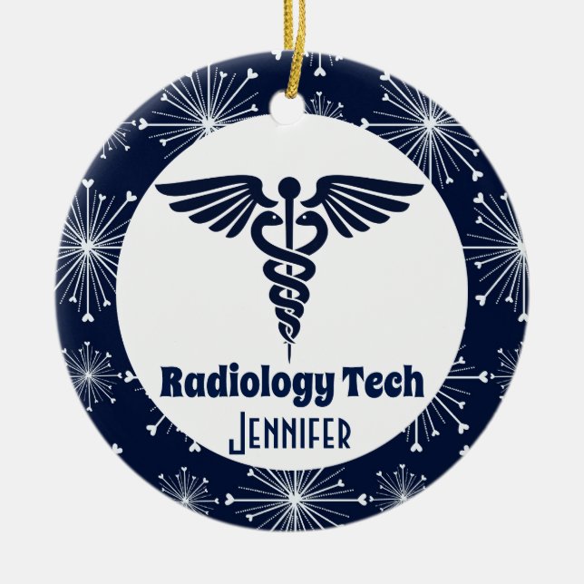 Geschenk des Radiologen für Technik Keramik Ornament (Vorne)