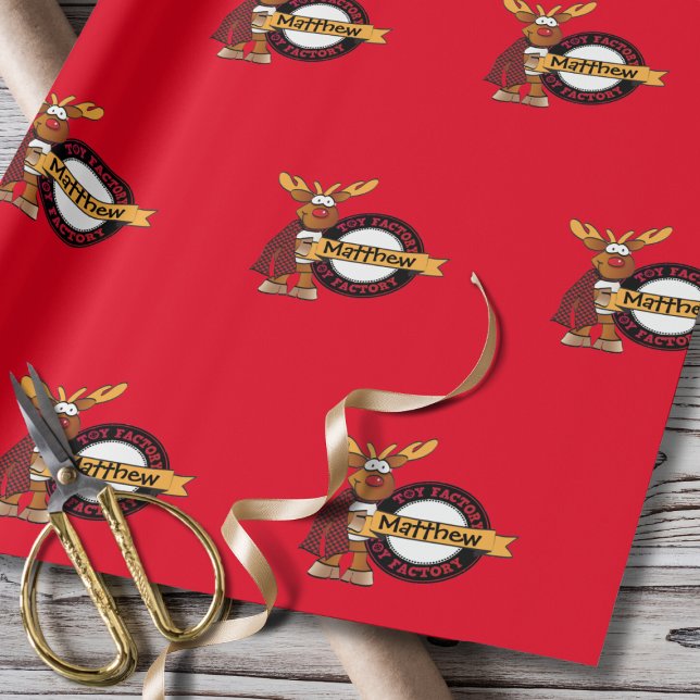 Geschenk des Santa Special Delivery Individuellen  Geschenkpapier (Von Creator hochgeladen)