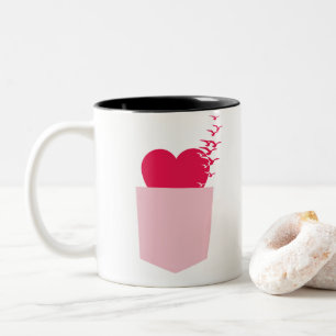 Geschenk des süßen Valentins Zweifarbige Tasse