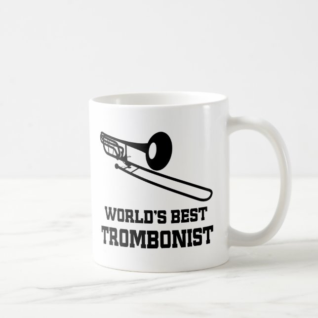 Geschenk des Trombonist-(Welten am besten) Kaffeetasse (Rechts)