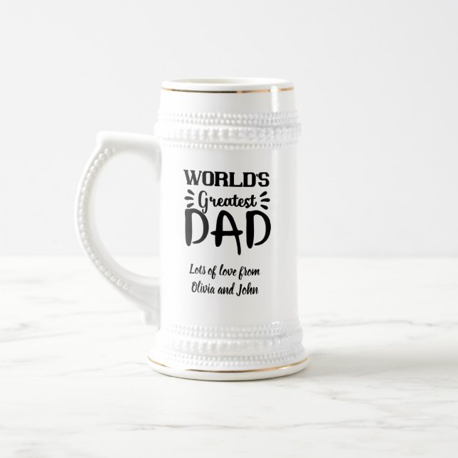 Geschenk des Vaters Bierglas (Links)