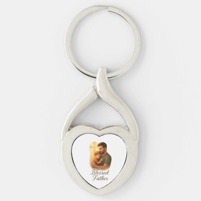 Geschenk des Vaters - Gesegneter Vater Schlüsselanhänger (Vorderseite)