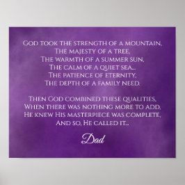 Geschenk des Vaters zum Vater Poster