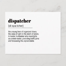 Geschenk des Versandhändlers, Polizei Postkarte