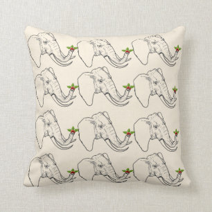 Geschenk des weißen Elefanten (Spaß) Kissen