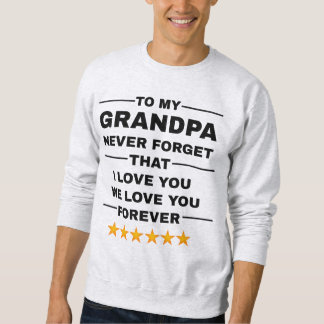 Geschenk: Die Familie und Enkel lieben Opa Sweatshirt