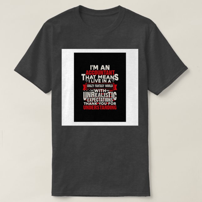 Geschenk eines Buchhalters T-Shirt (Design vorne)