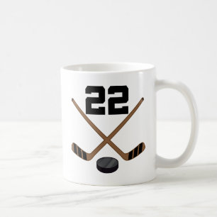 Geschenk Eis-Hockey-Spieler-Jersey-Zahl-22 Kaffeetasse