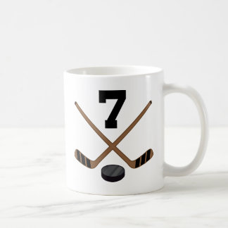 Geschenk Eis-Hockey-Spieler-Jersey-Zahl-7 Tasse