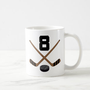Geschenk Eis-Hockey-Spieler-Jersey-Zahl-8 Tasse