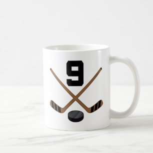 Geschenk Eis-Hockey-Spieler-Jersey-Zahl-9 Tasse