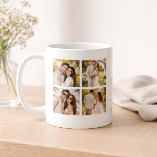 Geschenk-Fotocollage zum Jubiläum für Paare Kaffeetasse