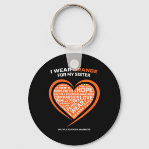 Geschenk Frau Apparel Orange Schwester Multiple Sk Schlüsselanhänger