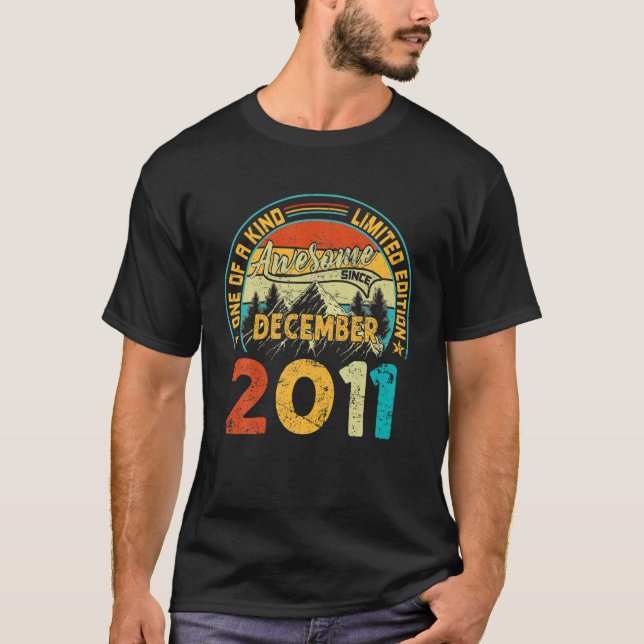 Geschenk für 10 Jahre alt : Dezember 2011 limitier T-Shirt (Vorderseite)