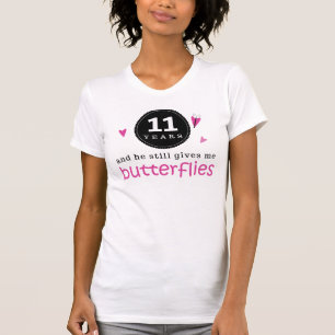 Geschenk für 11. Hochzeitstag-Schmetterling T-Shirt