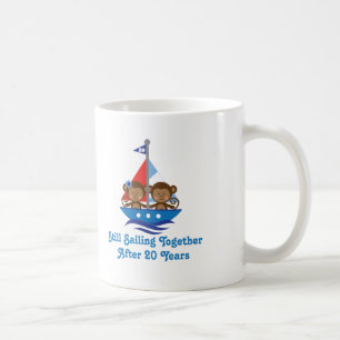 Geschenk für 20. Hochzeitstag-Affen Kaffeetasse